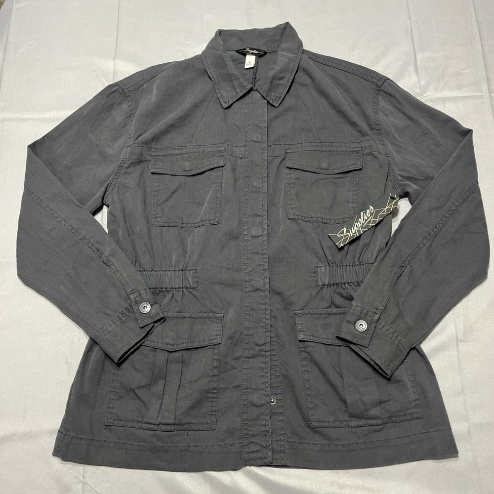 Supplies‎ by Unionbay Women's Gray Utility Jacket , Cargo size S NWT